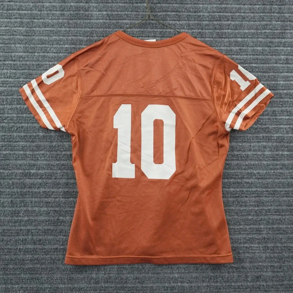 Vintage Nike Texas Longhorns Jersey Youth Medium Orange Football #10